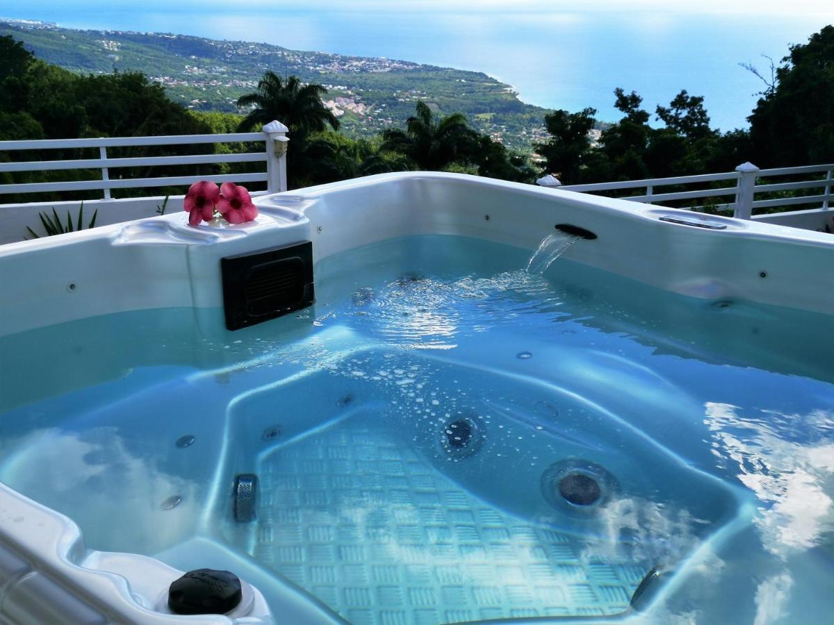 Belavue & Spa Prive, Avec Vue Panoramique Sur Mer, Jardin Creole Paysager, Jacuzzi Prive Bouillante Exterior photo